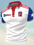 Men's Puerto Rico Print Casual Polo