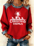 Women's Casual Print Sweatshirt