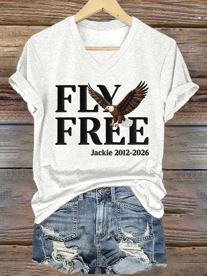 🔥🔥2nd 50% Off 🔥🔥Women's Fly Free Jackie Print T-shirt