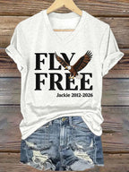🔥🔥2nd 50% Off 🔥🔥Women's Fly Free Jackie Print T-shirt