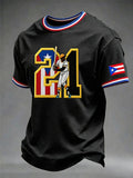 Men's Baseball Lovers Printed Casual Tops