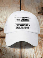 The Fading Of The Red White And Blue Print Baseball Cap