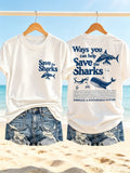 Women's Shark Week Print T-shirt