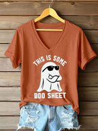 Women's Halloween Print Casual T-Shirt