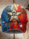Unisex Texas Faith Print Casual Hat