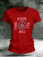 Women's Singer-Print Casual T-Shirt