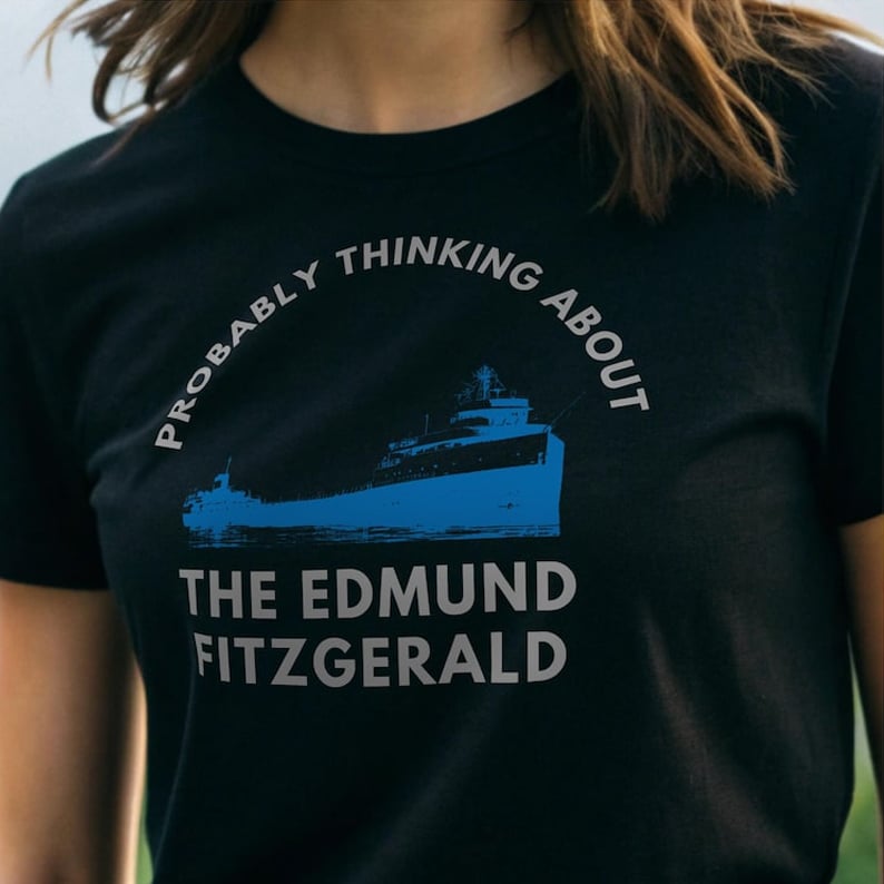 Probably Thinking About The Edmund Fitzgerald Art Print Casual T-Shirt