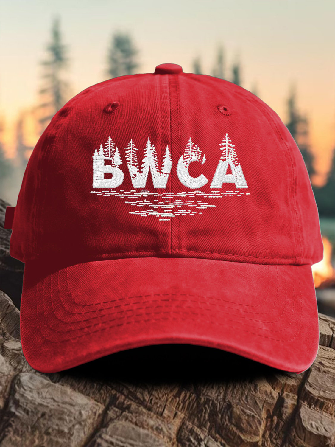 Retro Save The BWCA Save Boundary Waters Canoe Area Wilderness Print Baseball Cap