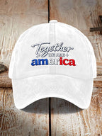 Unisex Together We Are America Print Baseball Cap