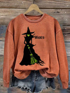 Women's Salem Witch Print Sweatshirt