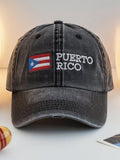 Puerto Rico Flag Printed Baseball Cap
