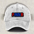 Unisex PfknR Rain Frog Printed White Baseball Cap