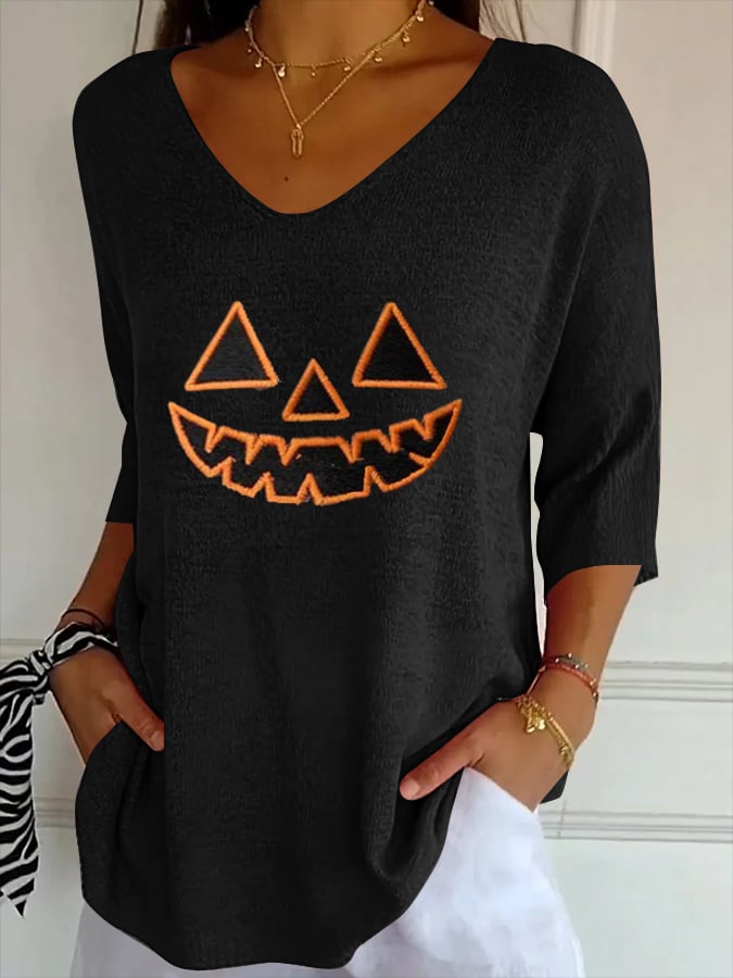 Women's Casual Autumn Style  Knitted T-shirt