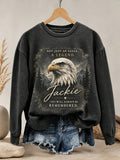 Women's "MESS WITH JACKIE AT YOUR OWN RISK" Crew Neck Sweatshirt