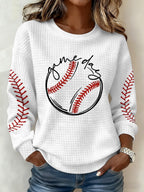 Women's Baseball  Print Hoodie