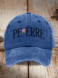 Retro Puerto Rico Print Baseball Cap
