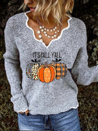 Halloween Pumpkin Print T-Shirt