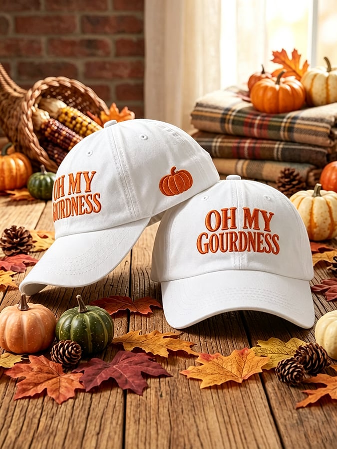Unisex Oh My Gourdness Printed Hat