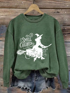 Women's I Smell Children Salem Witch Trials Print Sweatshirt