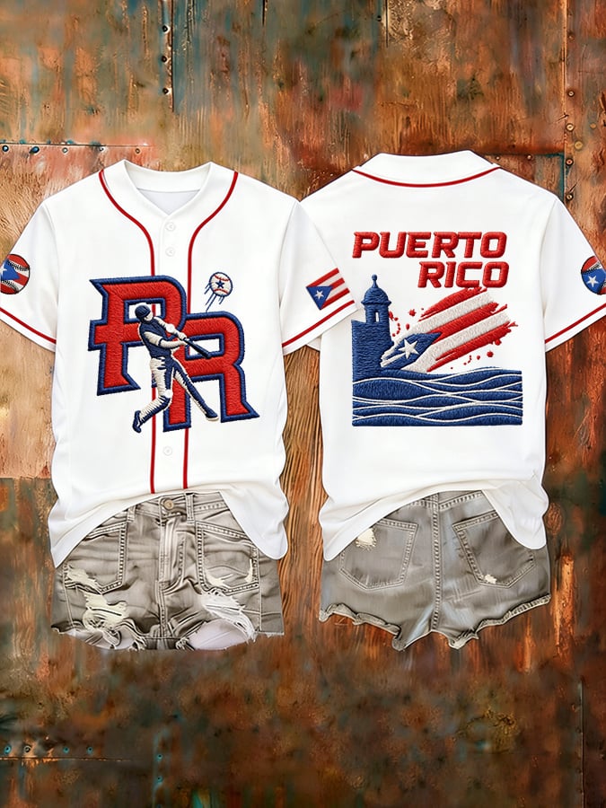 Women's Puerto Rico Baseball Jersey
