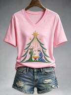 Women's Christmas Nativity Print Casual Sweatshirt