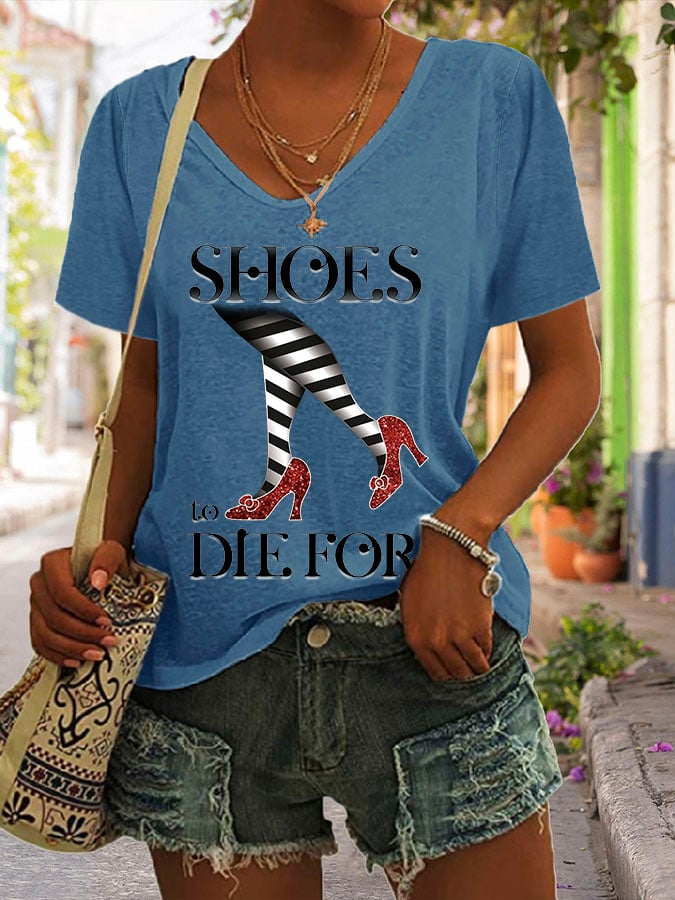 Women's Halloween Printed Casual T-Shirt