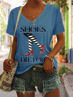 Women's Halloween Printed Casual T-Shirt