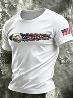 Men's Vintage 250th Anniversary Print Casual T-shirt