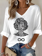 Women's Comedian V-Neck Top