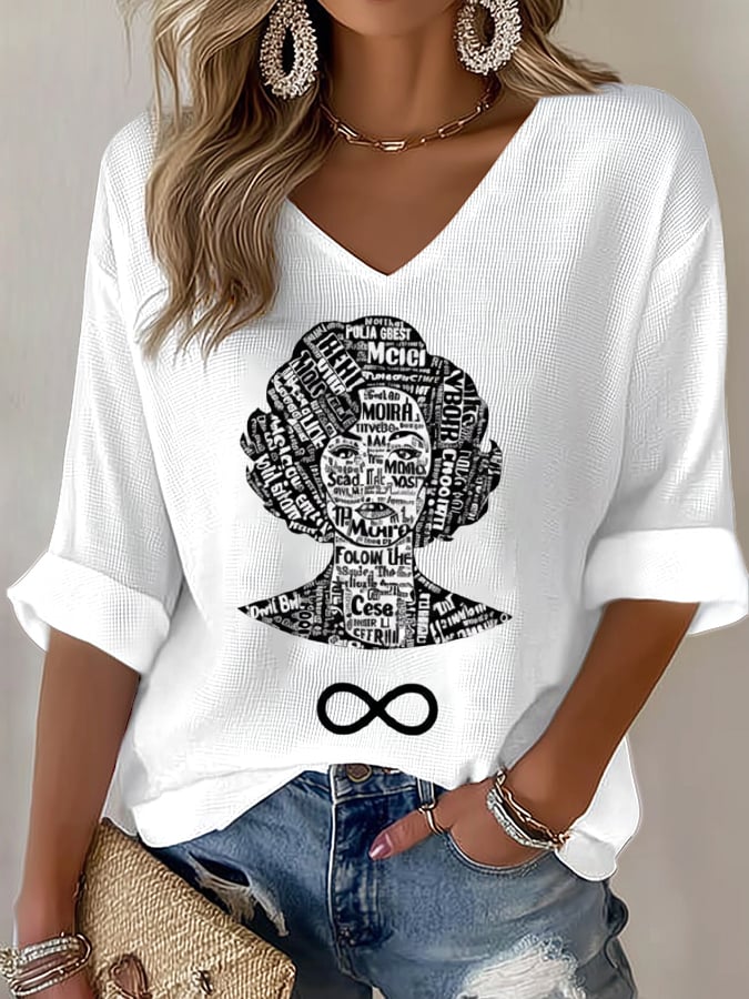 Women's Comedian V-Neck Top