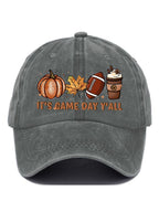 It's Game Day Y'all Football Print Baseball Cap