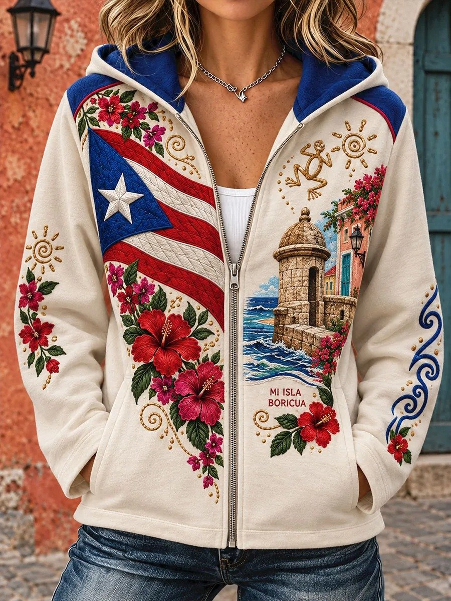 Women's Puerto Rican Print Top