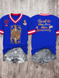 Wmen's Short-Sleeved V-Neck T-Shirt
