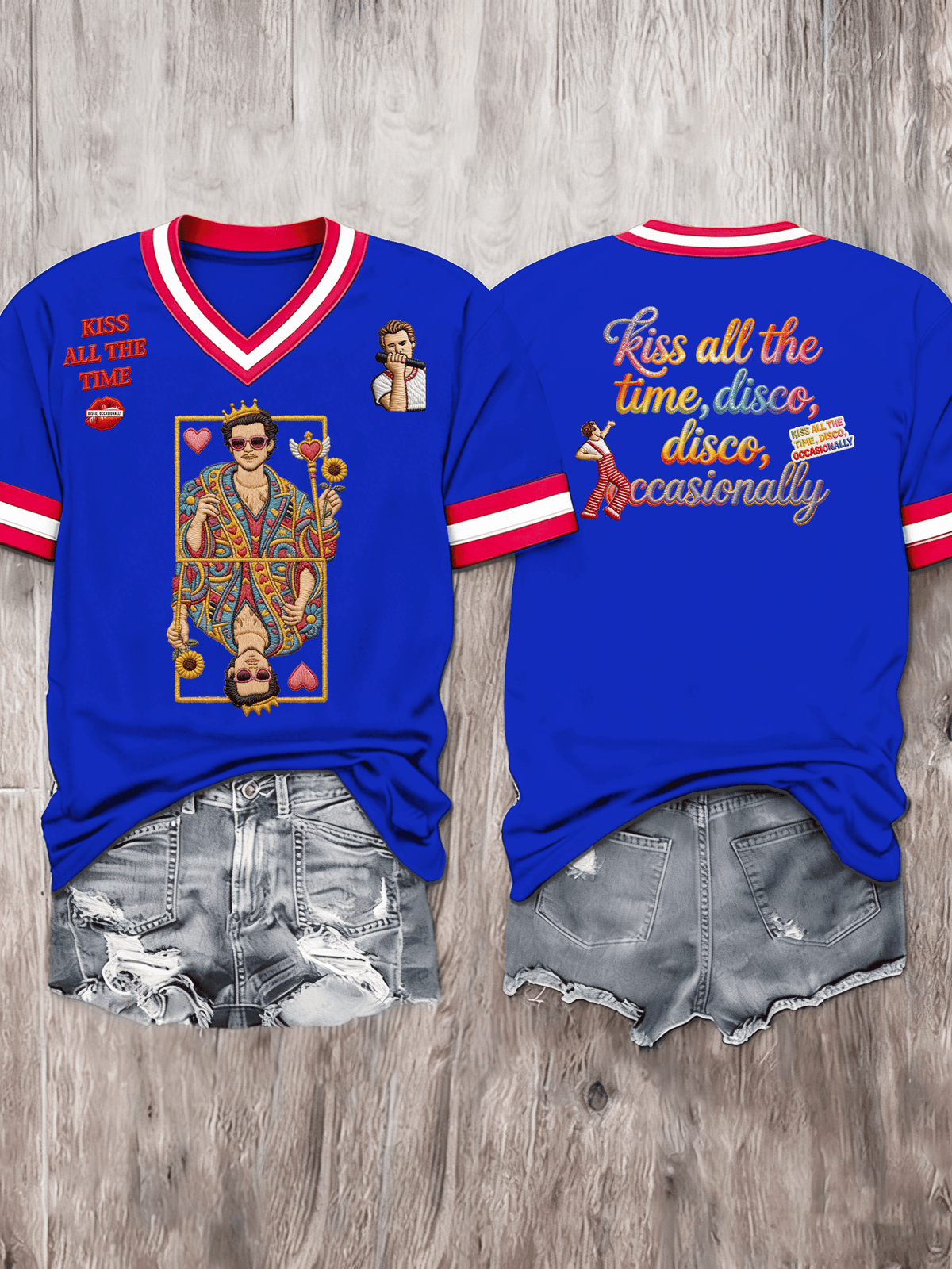 Wmen's Short-Sleeved V-Neck T-Shirt