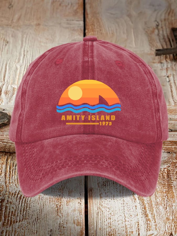 Shark Amity 1975 Flag Pride Baseball Cap