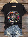 Women's The Band Imagine Printed Casual T-Shirt