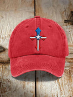 Unisex Texas Flag Cross Baseball Cap
