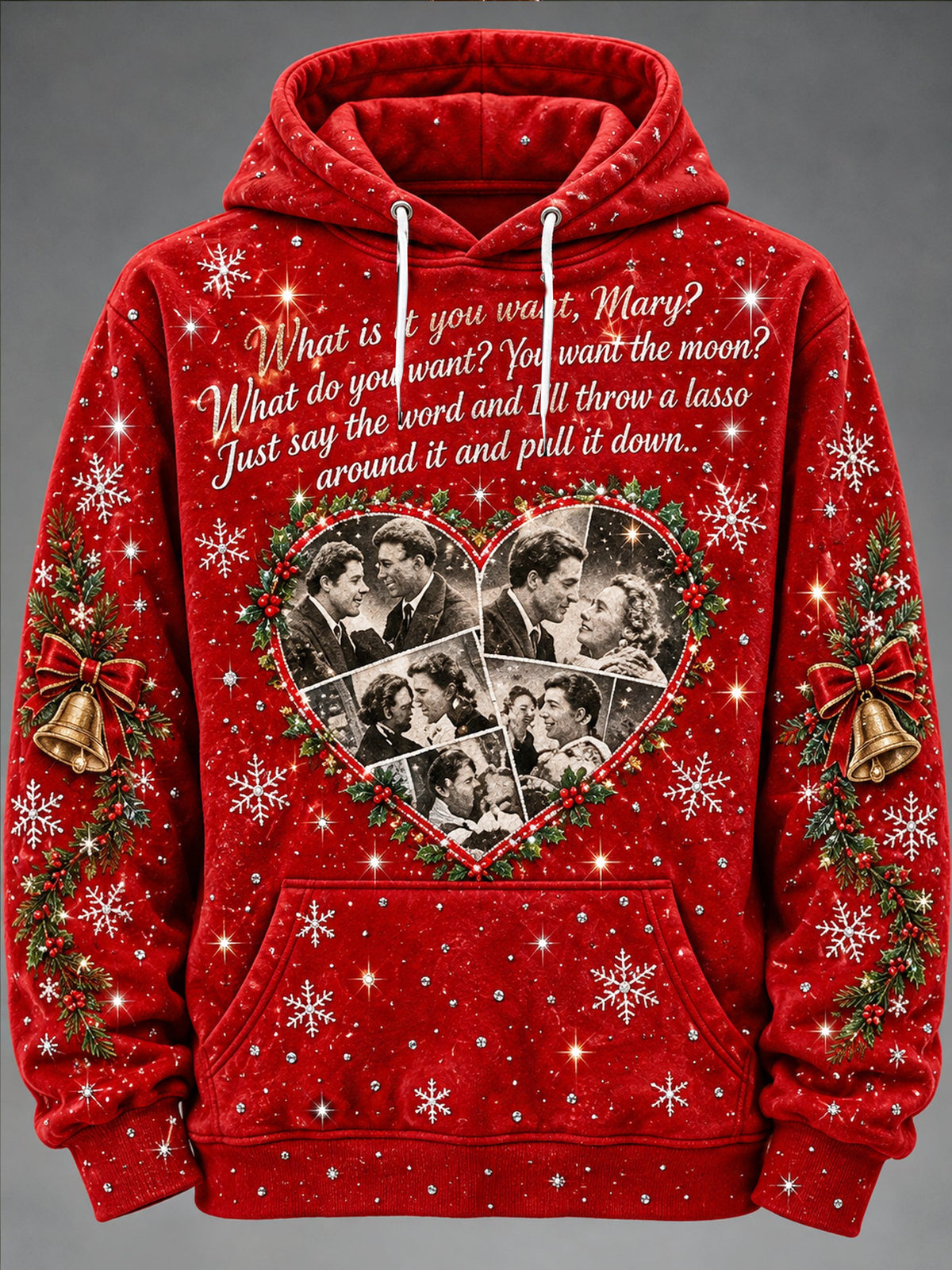 Men's Film and TV Enthusiast Leisure Print Hoodie