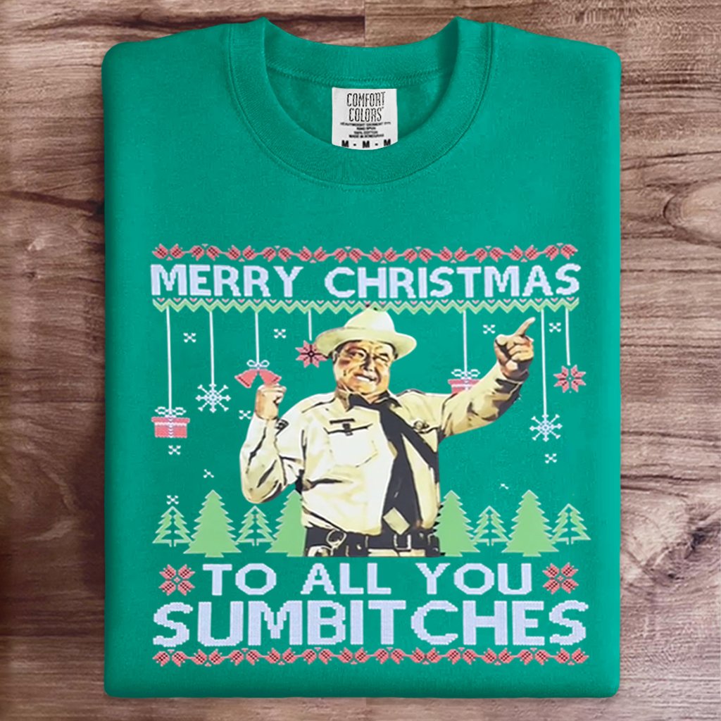 Merry Christmas To All You Art Print Sweatshirt