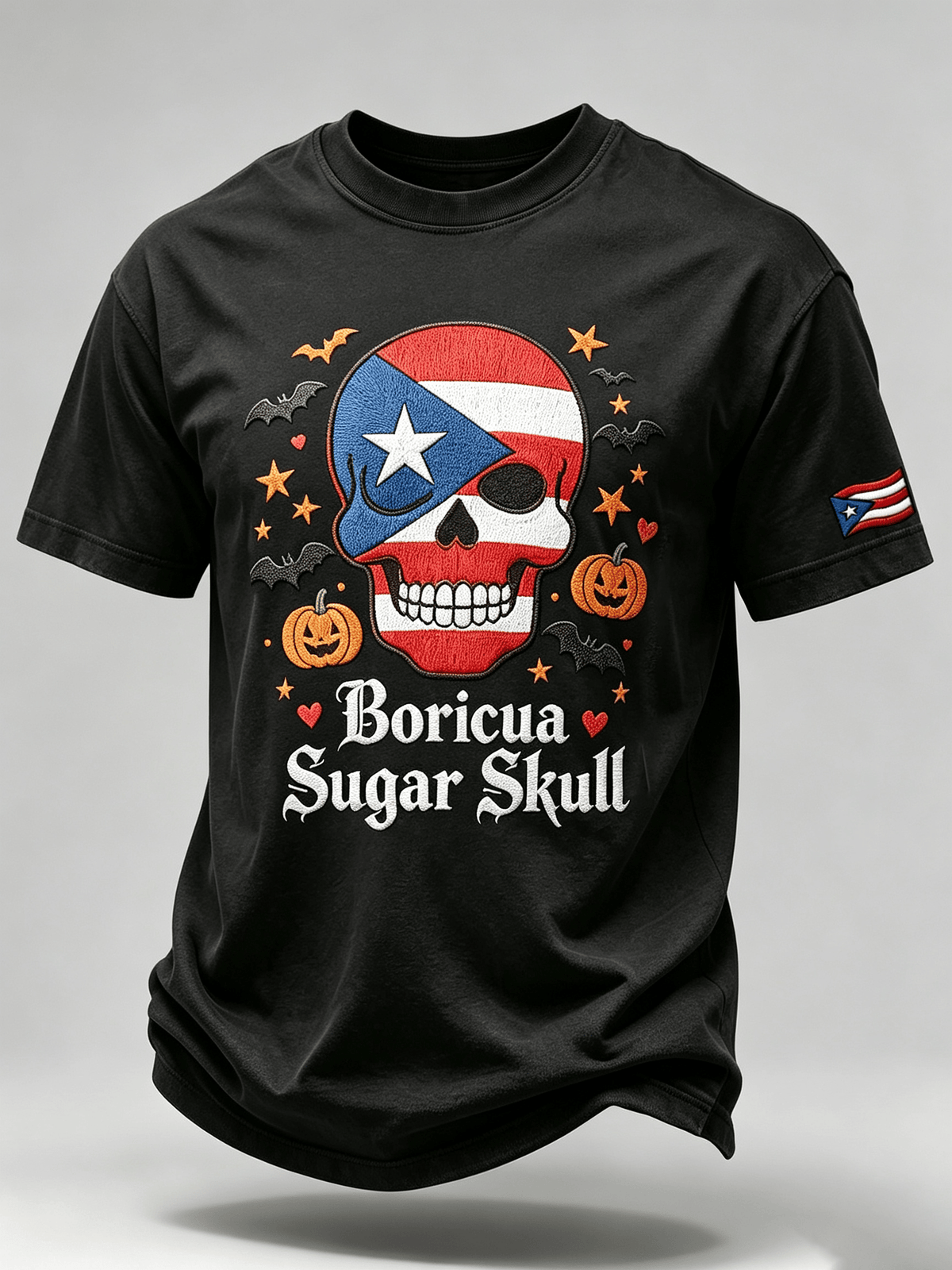 Men's Halloween in Puerto Rico Print Short-Sleeve T-Shirt