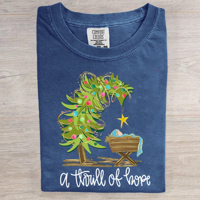 A Thrill Of Hope Jesus Christmas Art Print T-Shirt