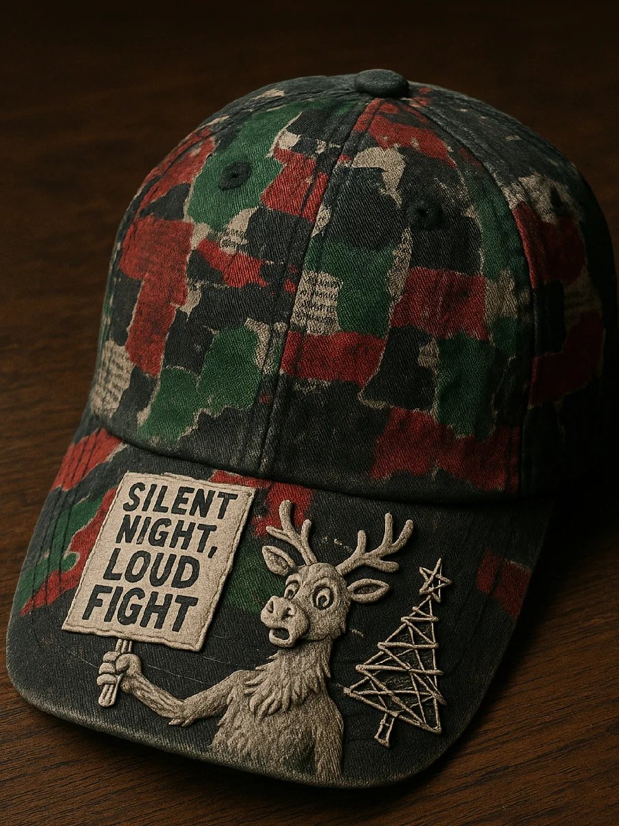 Fdt Christmas Print Baseball Cap For Men And Women