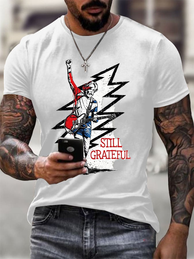 Men's Print Casual Printed T-shirt