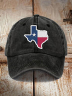 Retro Texas Strong Print Baseball Cap
