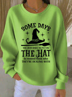 Women's Vintage Halloween Print Long Sleeve Top