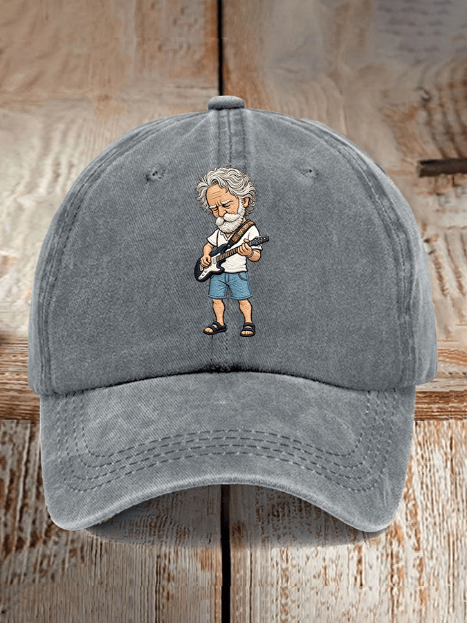 Band singer printed casual baseball cap