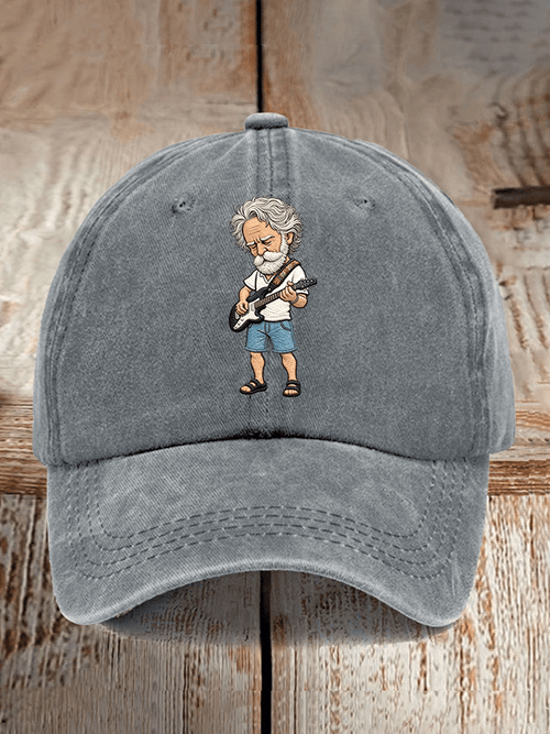 Band singer printed casual baseball cap