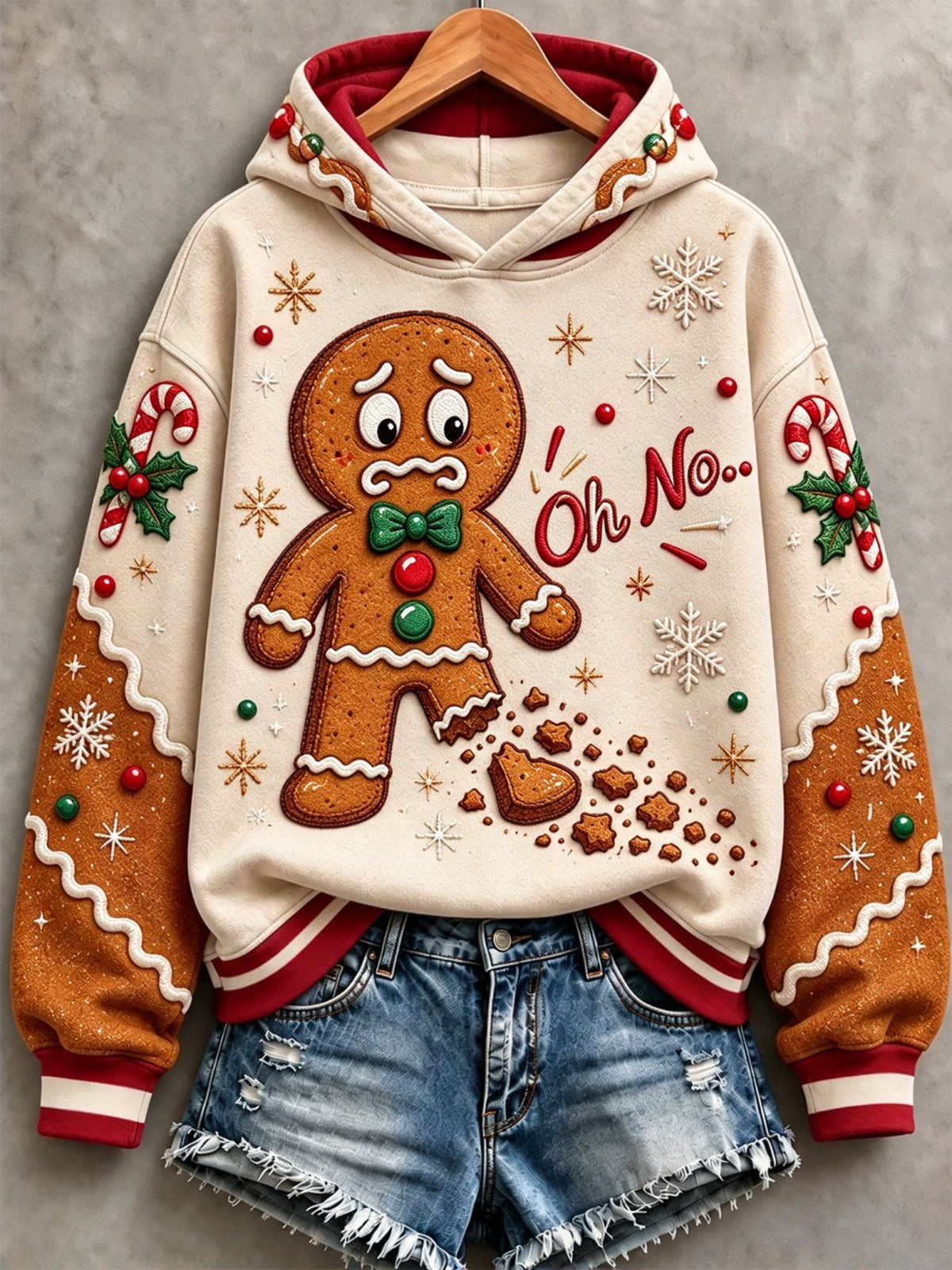 Women's Casual Christmas Print Long-Sleeve Sweatshirt