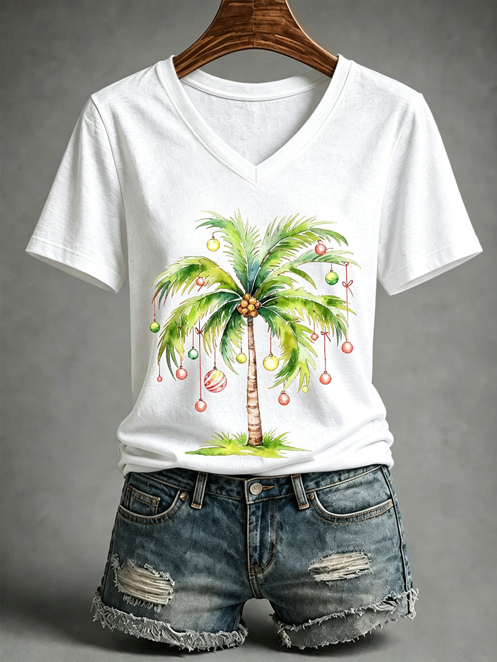 🔥🔥2nd 50% Off 🔥🔥Women's Christmas Print T-Shirt