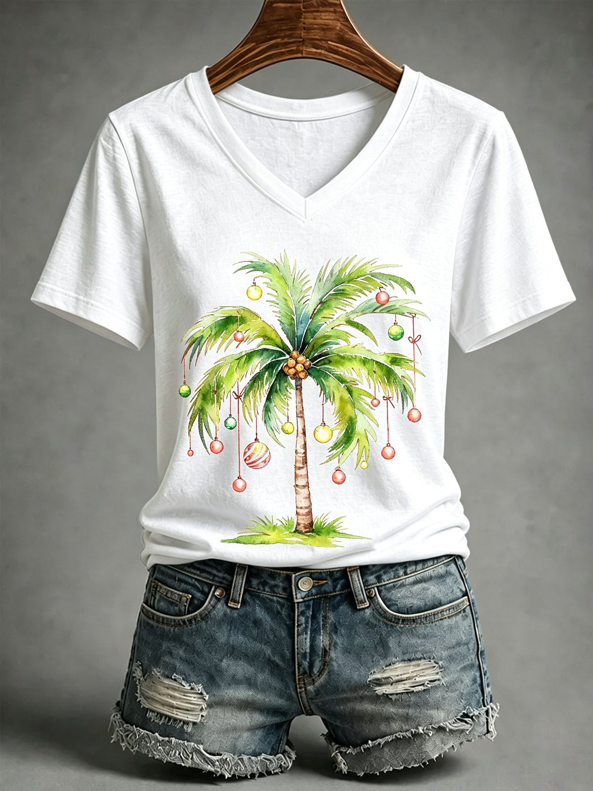 🔥🔥2nd 50% Off 🔥🔥Women's Christmas Print T-Shirt